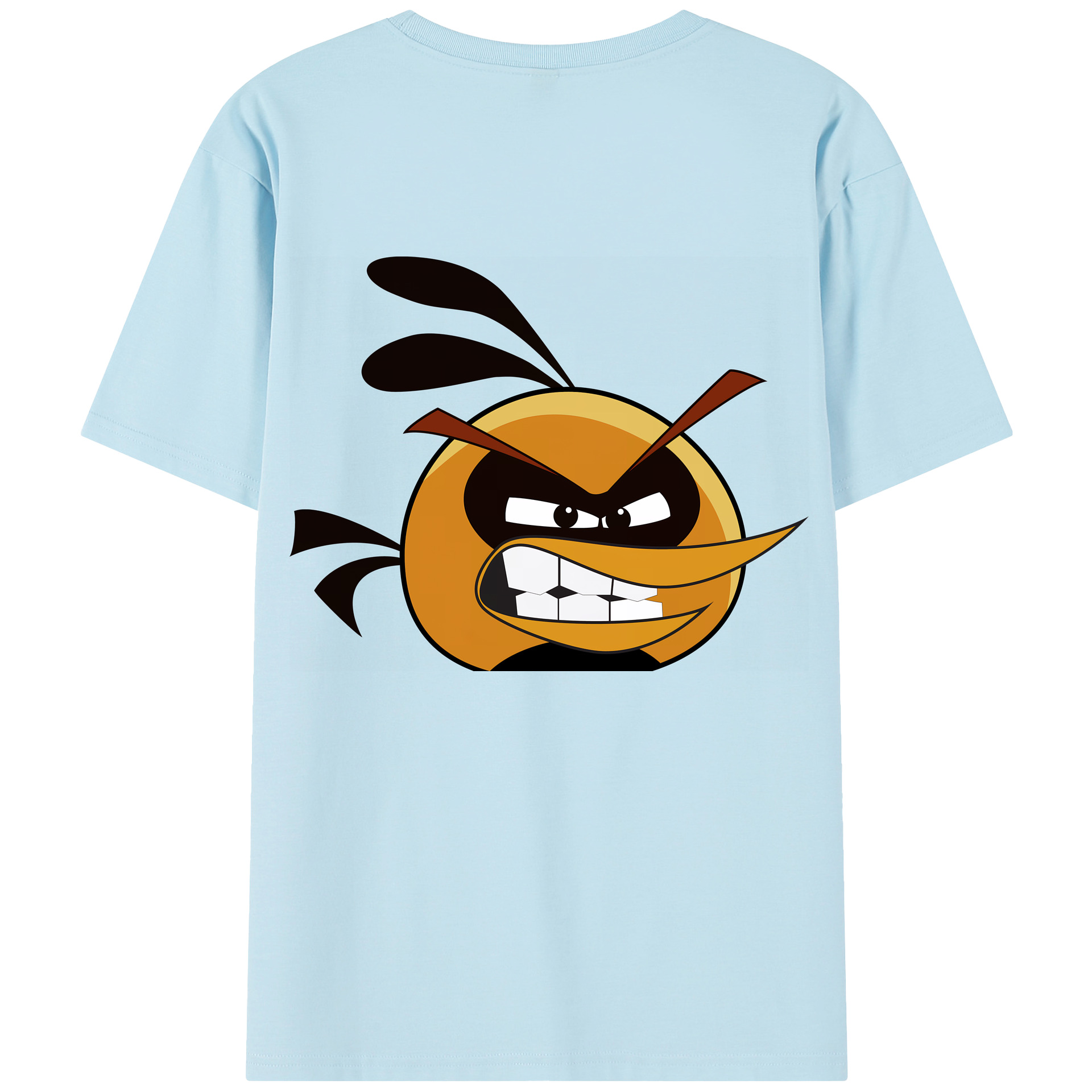 （画像用） Angry Birds アングリーバード 綿100％半袖Tシャツ（背面プリント）